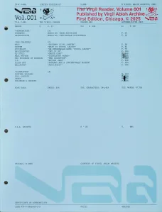 Virgil Abloh Archive Vol.001 cover
